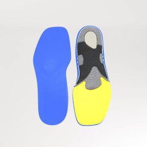 vue technique d'une paire de semelles Waruju de handball