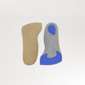 Semelles de confort Waruju pour les chaussures de travail élégantes en ville vue technique de la semelle avec les différentes pièces qui compose les semelles